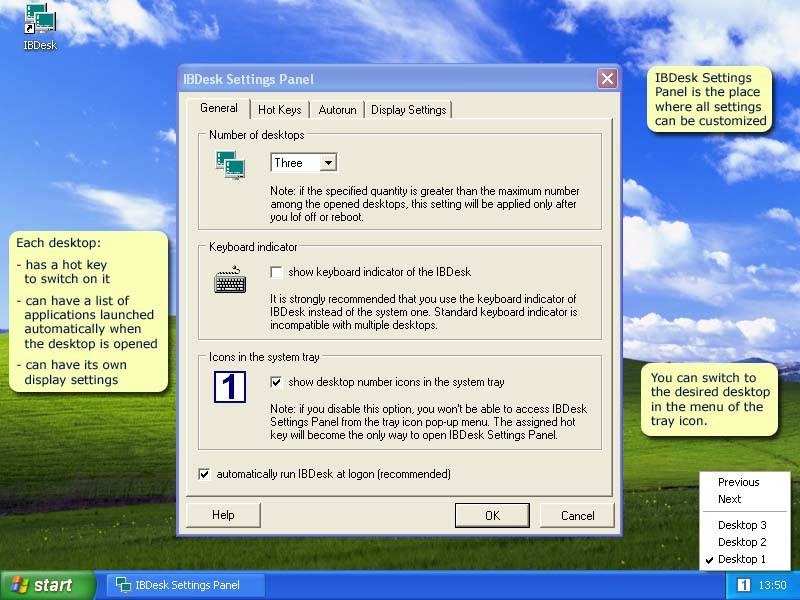 IBDesk Screenshot